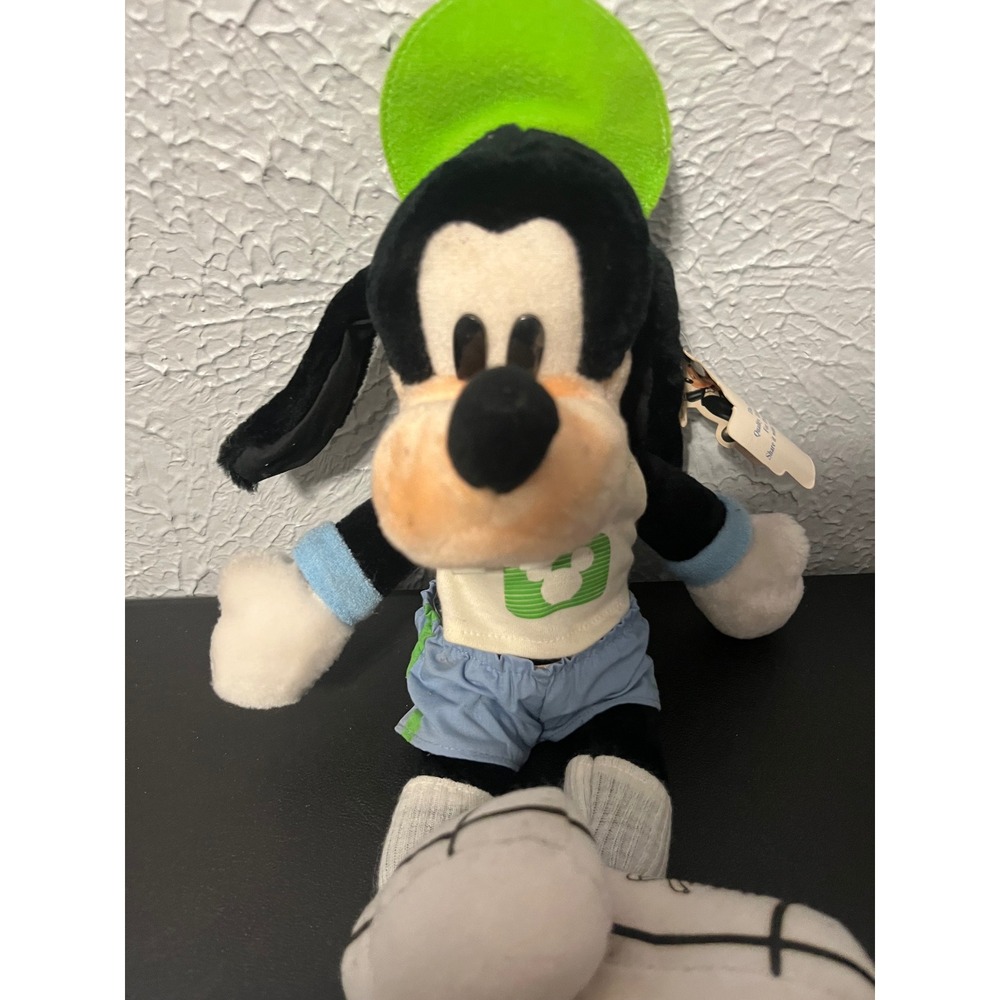 Vintage Goofy Plush The Disney Channel America's Family Network Sporty 10" Toy